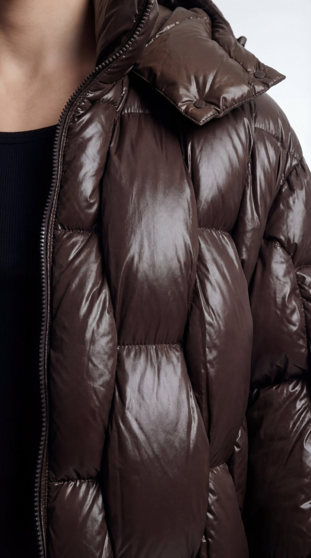 Quilted Down Jacket in Nylon