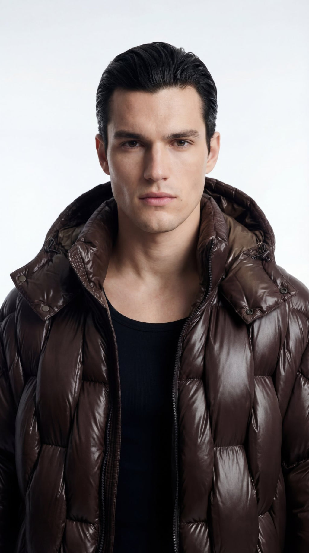 Quilted Down Jacket in Nylon
