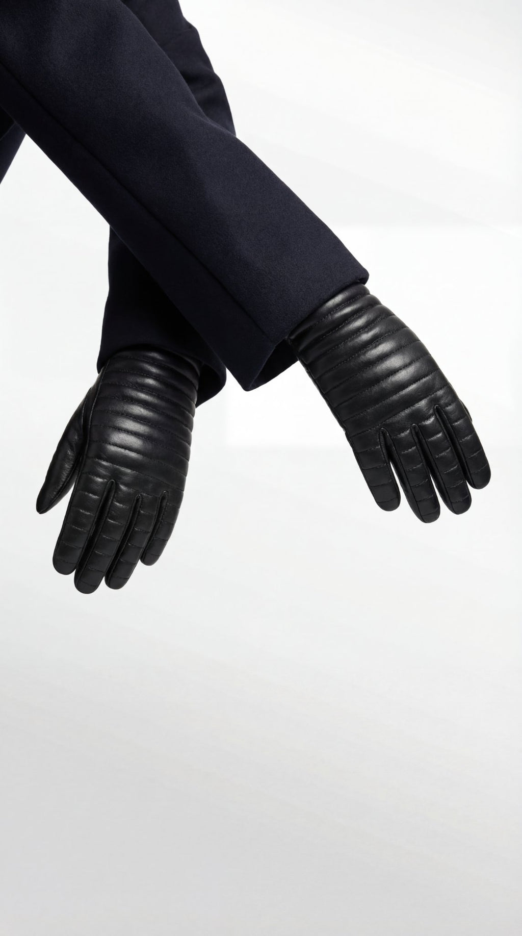 Quilted Leather Gloves In Nappa Leather